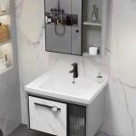 VANITY BASIN WITH WALL MIRROR
